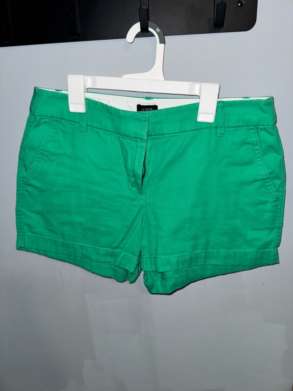 J. Crew Bright Green Cotton Chino Bermuda Shorts